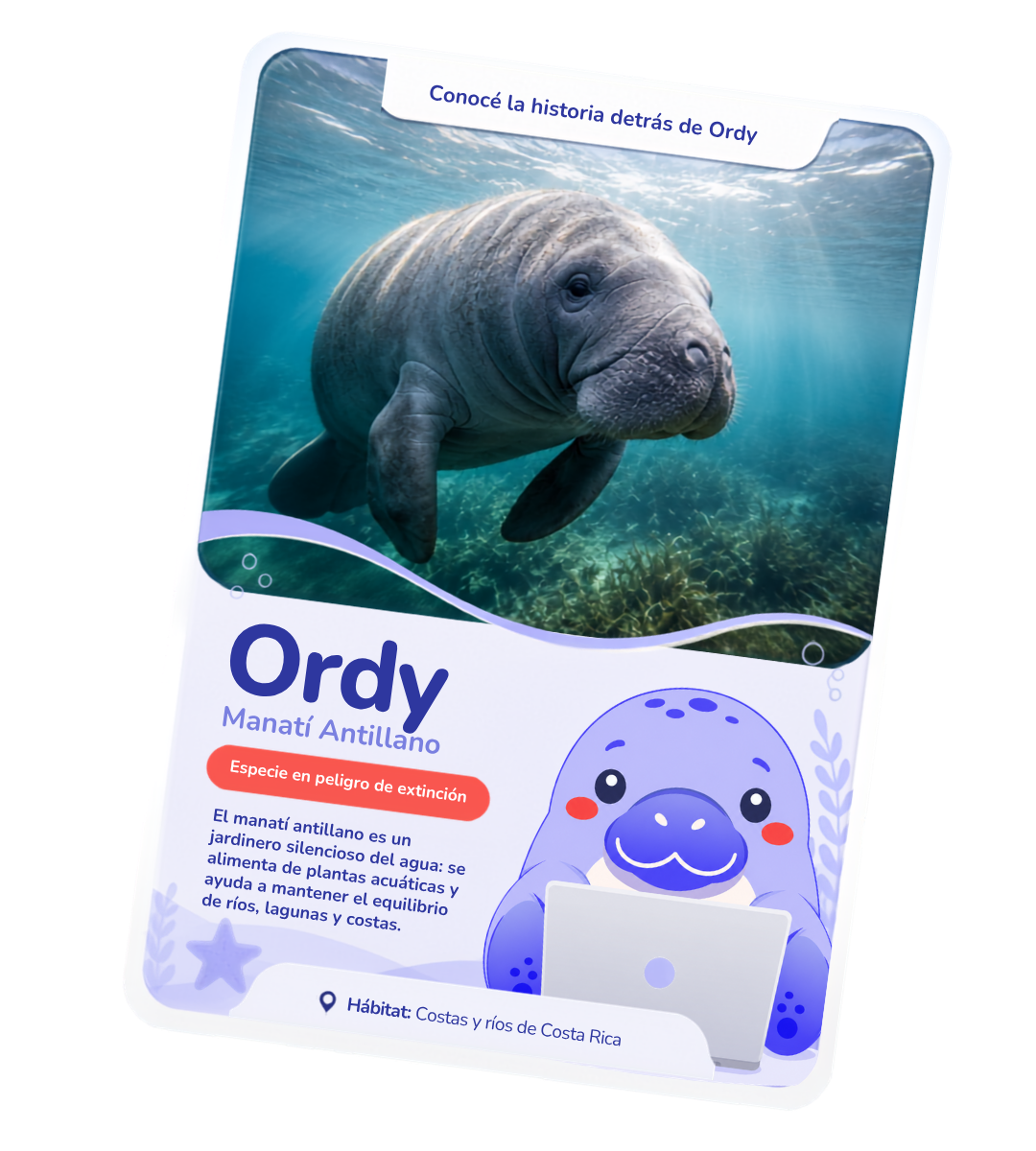 Ordy — Manatí Antillano, especie en peligro de extinción